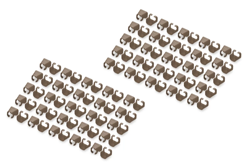 Image of Digitus Color clips for Patch cable - Brown