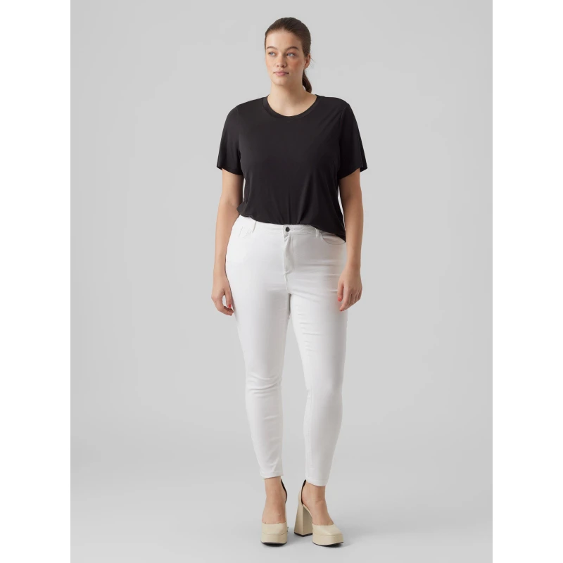 Image of Vero Moda Curve VMPhia Skinny Jeans - White White 10