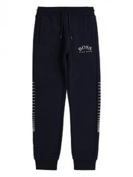 image of Hugo Boss Metallic Logo Sweatpants Navy Size 6 Years Kids