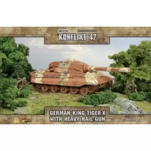 Image of King Tiger-X with heavy rail gun
