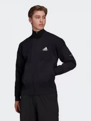 image of adidas Tennis Primeknit Jacket, Black Size M Men