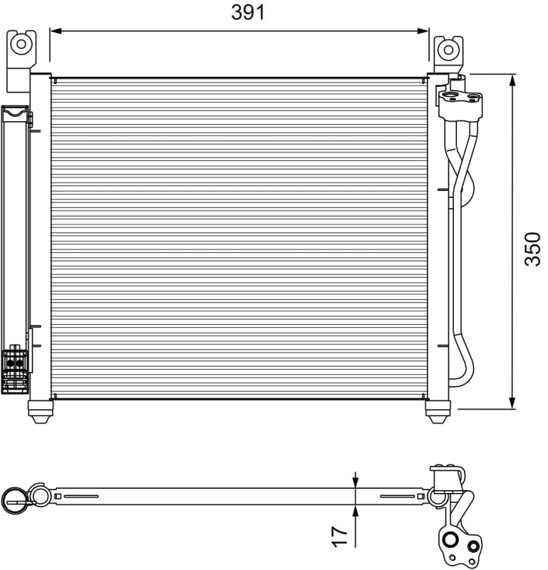 Image of Air conditioning condenser VALEO 814299