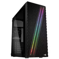 Image of Aerocool Streak RGB Midi Tower - Black window