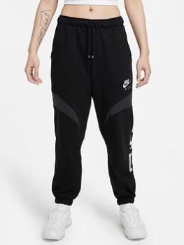 Image of Nike Air NSW Fleece Jog Pants - Black, Size L, Women