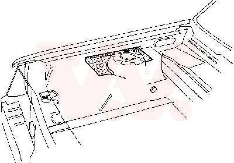 Image of VAN WEZEL Mudguard VAN WEZEL 3710295