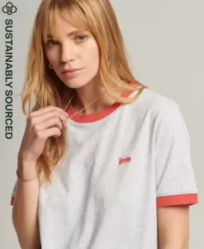 Image of Superdry Organic Cotton Vintage Logo Ringer T-Shirt