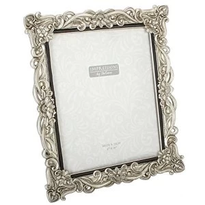 image of 8" x 10" - Impressions Antique Silver Photo Frame