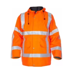 image of Hydrowear - uithoorn sns hi vis waterproof parka orange xl - Orange - Orange