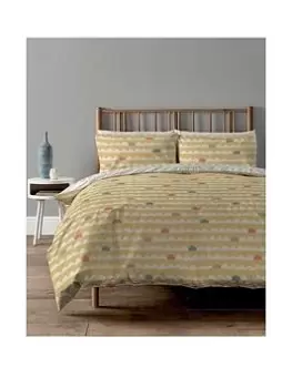 image of Copenhagen Home Scandi Waves Ochre Duvet Set - Ks