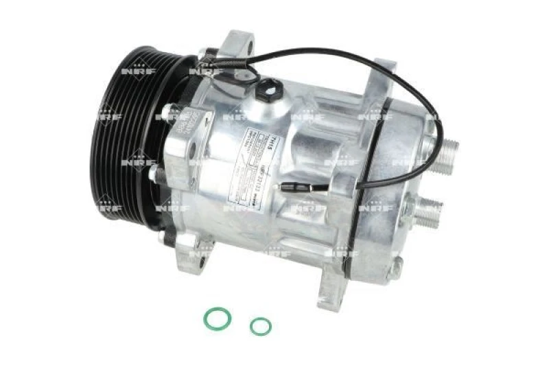 Image of NRF 32133 AC Compressor EASY FIT PAG 100, with PAG compressor oil, with gaskets/seals Compressor,air conditioning (447)