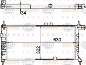 Image of x1 Behr Heat Exchanger 8MK376715-751 Genuine replacement part for Car Made in CN