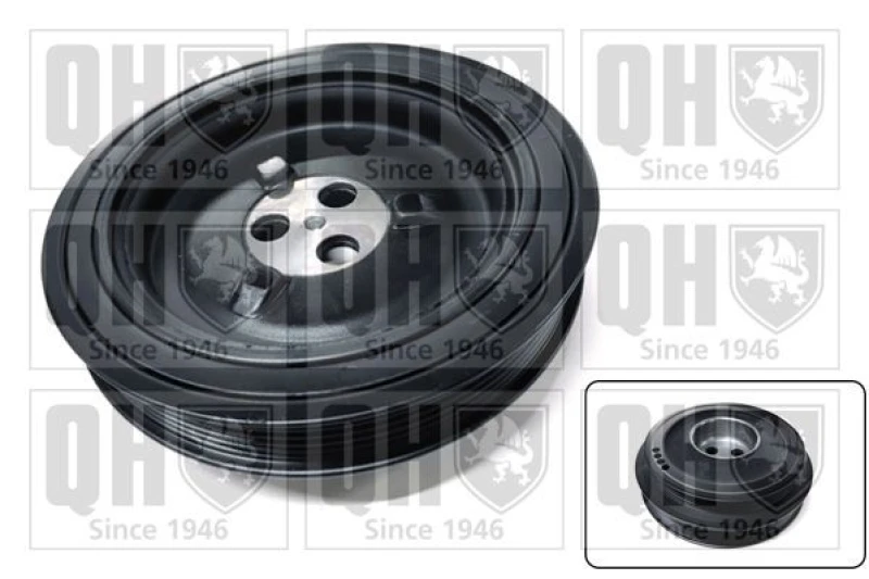 Image of QUINTON HAZELL Crankshaft pulley QUINTON HAZELL QCD131