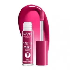 image of NYX Professional Makeup This Is Milky Gloss Vegan Lip Gloss Malt Shake