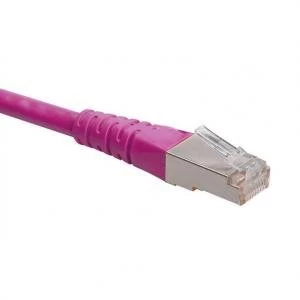 Patch Cord RJ45 CAT.5e F/UTP Pink - 3 M Full Copper