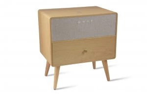 Image of Koble Ralph Wireless Charging Bluetooth Side Table - Natural