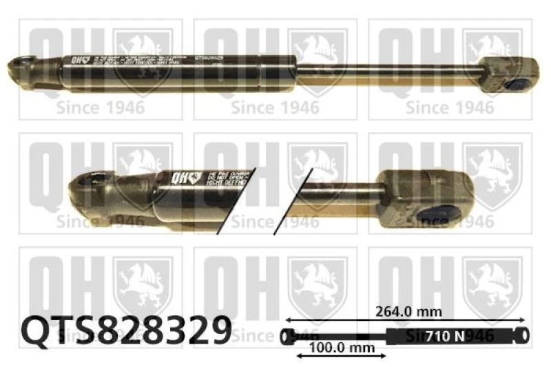 Image of QUINTON HAZELL Bonnet strut QUINTON HAZELL QTS828329