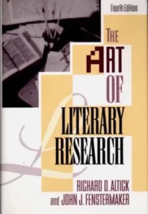Image of The art of literary research by Richard D Altick