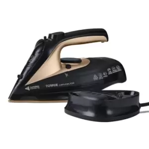 Image of Tower CeraGlide T22008BLK 2400W Cord/Cordless Steam Iron