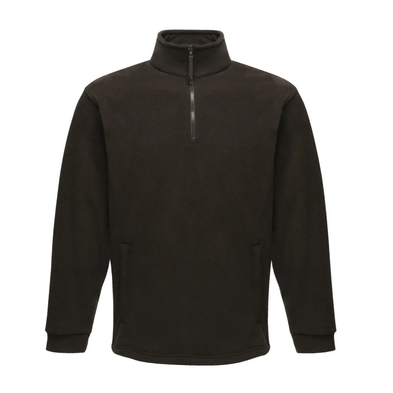 Image of Regatta Professional Great Outdoors Unisex Thor Overhead Half Zip Anti-Pill Fleece Sweater (170 Gsm) Black (S)