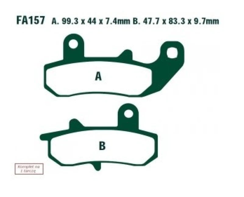 Image of EBC Brakes FA157 Brake pad set Brake Pad Set,disc brake (402)