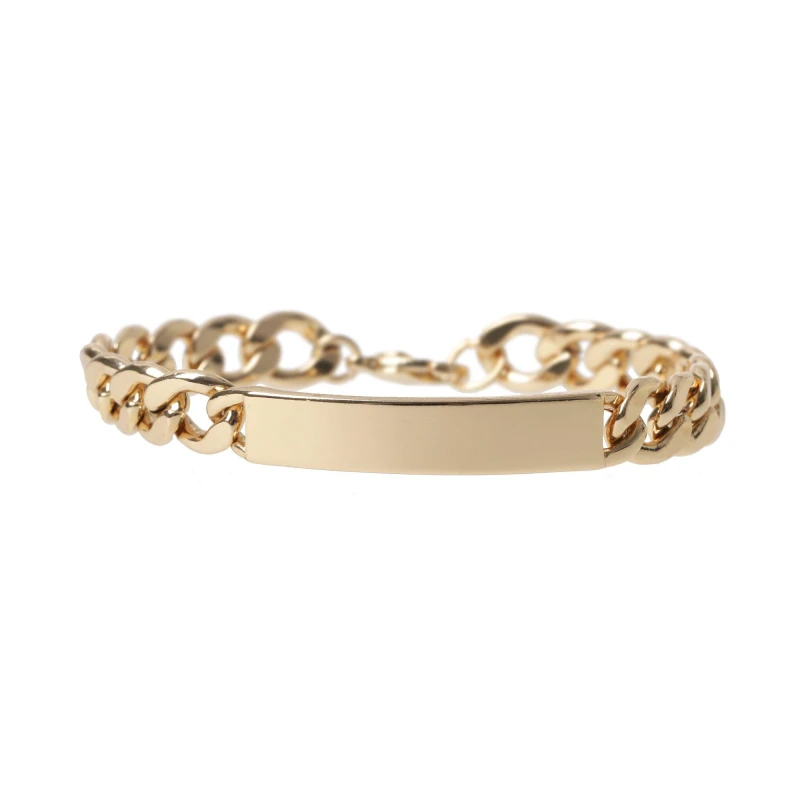 Image of Fabric Chain Bar Bracelet - Gold Gold One Size