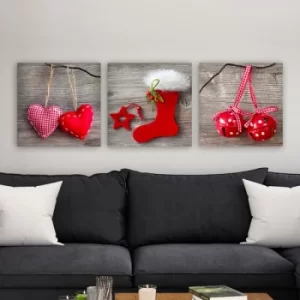 Image of DRPRC22 Multicolor Decorative Canvas Painting (3 Pieces)