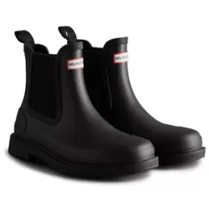 Image of Hunter Womens Commando Chelsea Boots Black 5