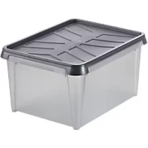 image of SmartStore Dry Storage Box 3461050 With Lid 33 L Grey 237 x 305 x 408 mm