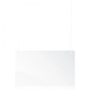 image of Franken Ceiling Suspension Sneeze Guard Plexiglas Transparent 100 x 65 cm