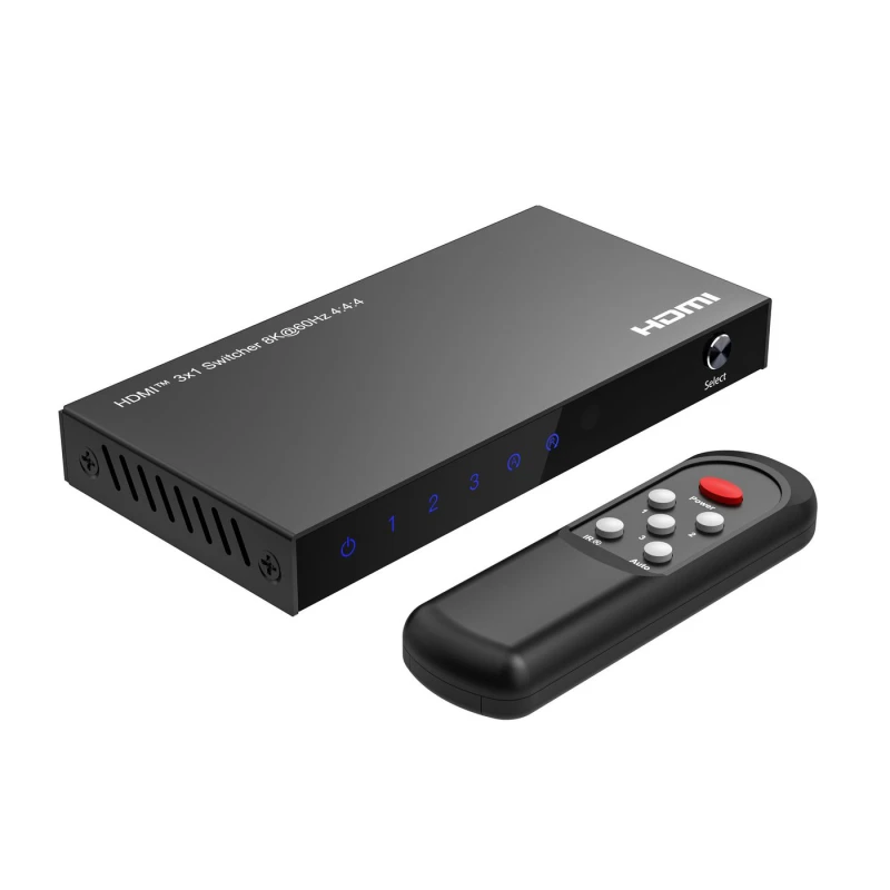 Image of Microconnect 8K@60Hz HDMI Swich 3x1. HDCP