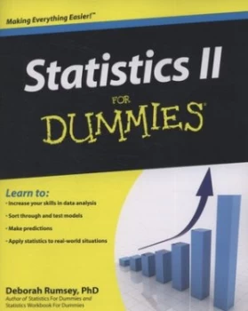 Image of Statistics Ii for Dummies by Deborah J. Rumsey Book