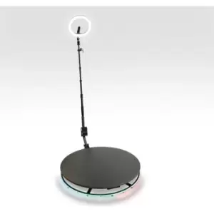 Image of 360 Photo Video booth 80cm Platform Rotating Selfie Spinner Party - Black