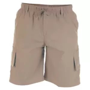 image of Duke Mens Nick D555 Elasticated Waist Cargo Shorts (M) (Sand)