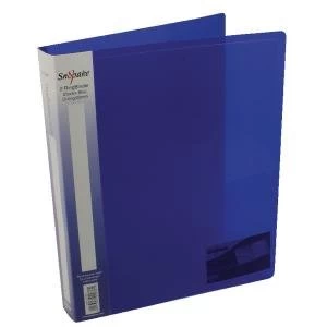 image of Snopake 2 Ring Binder 25mm A4 Electra Blue Pack of 10 10159