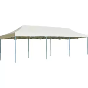 image of Folding Pop-up Party Tent 3x9 m Cream Vidaxl Cream