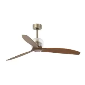 Image of Deco Fan Gold, Wood Ceiling Fan With DC Smart Motor - Remote Included