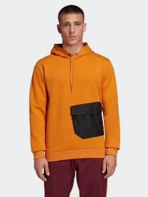 Image of adidas Sportswear Pocket Hoodie, Orange Size XL Men