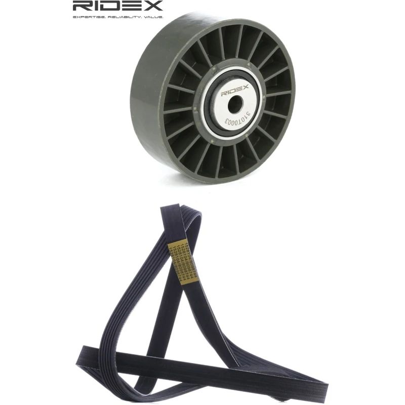 Image of RIDEX 542R1041 V-ribbed belt set V-Ribbed Belt Set (542)