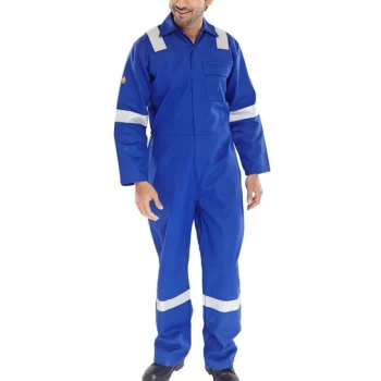 image of Fire Retardant Nordic Design Boilersuit Royal Blue - Size 50