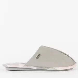 Image of Barbour Womens Simone Suede Slippers - Grey - UK 8