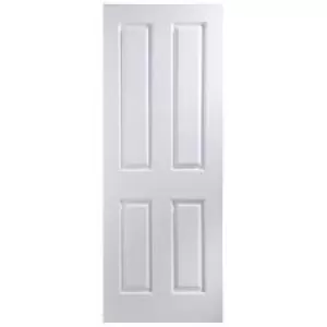 Image of 4 Panel Primed White Smooth Internal Door H1981mm W762mm