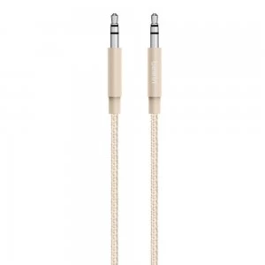 image of Belkin 3.5mm Braided Aux Cable Gold