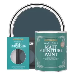 image of Rust-Oleum Matt Furniture & Trim Paint - EVENING Blue - 750ml