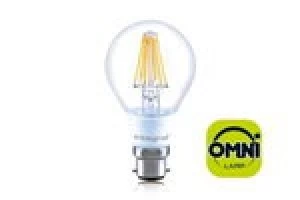 Image of Integral Classic Globe GLS Omni-Lamp 8W 75W 2700K 1055lm B22 Dimmable 300 deg Beam Angle