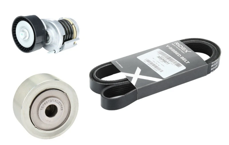 Image of RIDEX 542R0146 V-ribbed belt set V-Ribbed Belt Set (542)