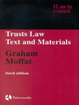 Image of Trusts Law by Graham Moffat Book