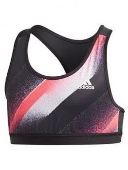 Image of Adidas Girls Unleash Confidence Bra Top - Black