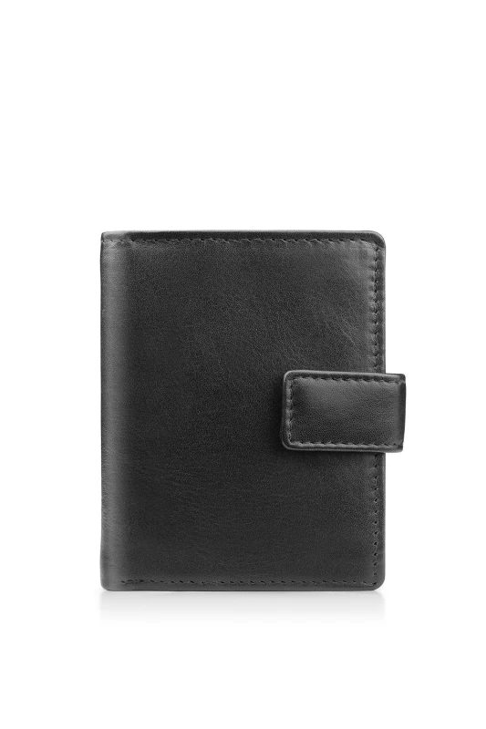 Image of PRIMEHIDE 'Tuscan' Leather Mens Bifold Wallet Black