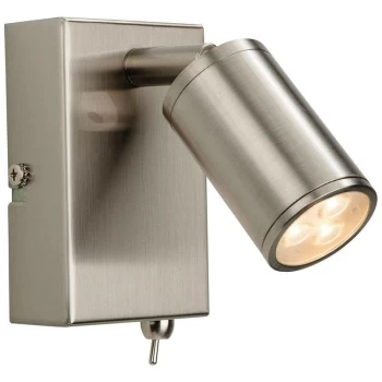 image of Firstlight Orion - LED 3 Light Indoor Wall Spotlight (Switched) Brushed Steel