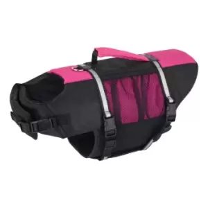 image of Bunty Adjustable Dog Life Jacket - Pink - Large